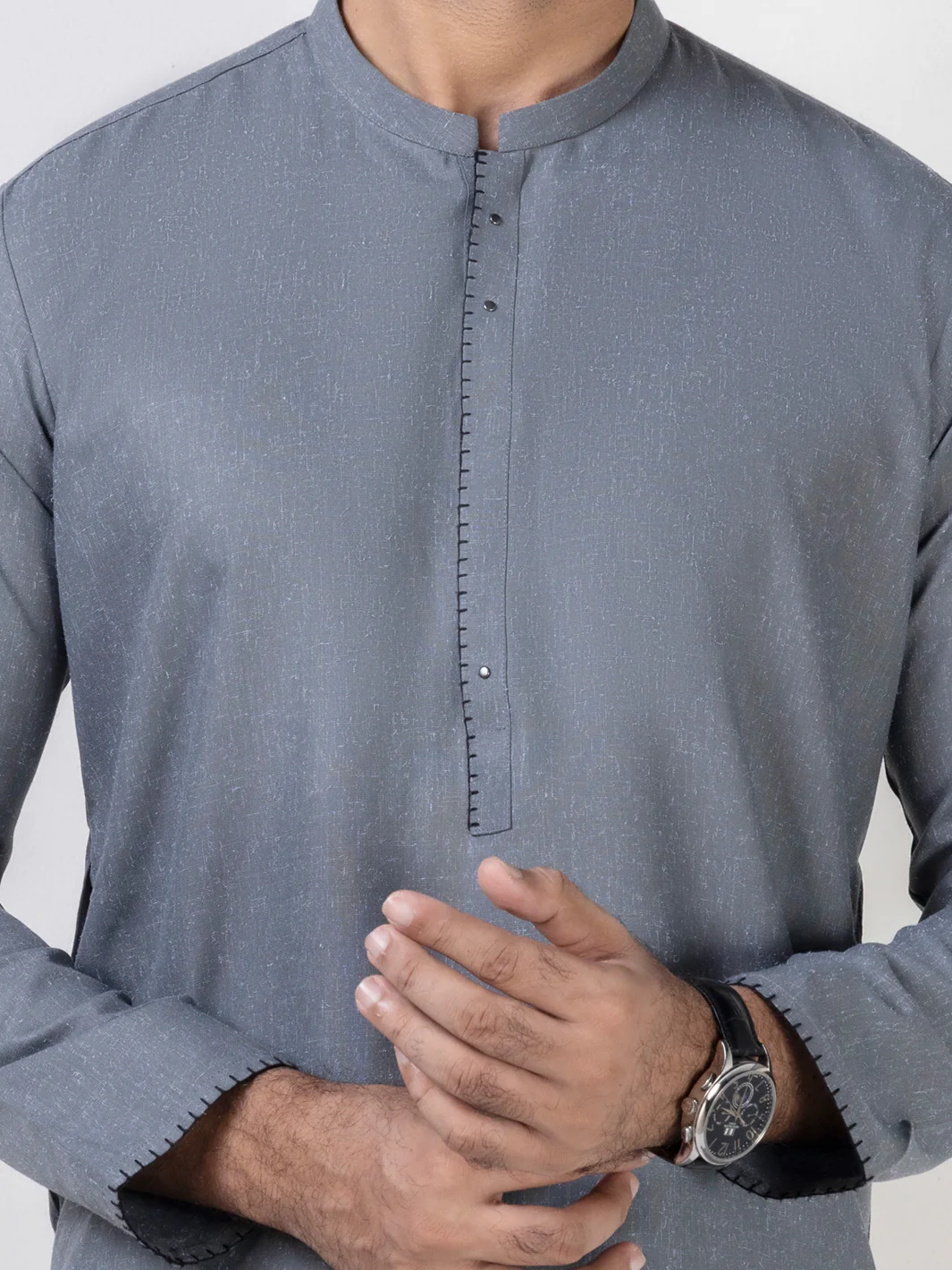Light Grey Kurta Trousers - AL-KT-3025 - Image 2