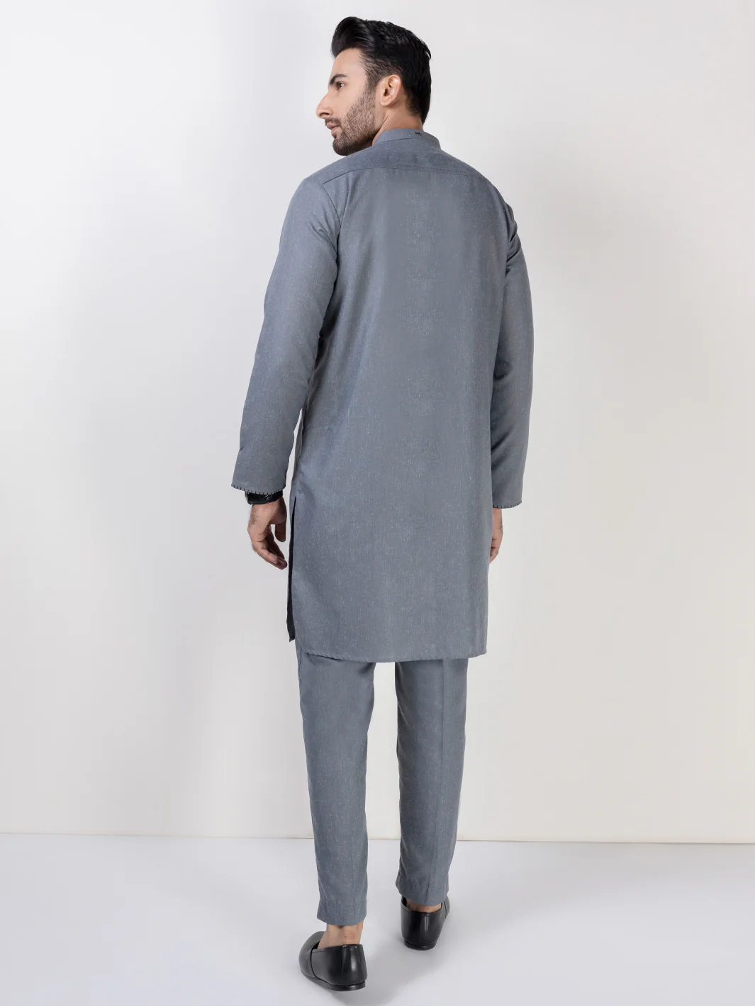 Light Grey Kurta Trousers - AL-KT-3025 - Image 3