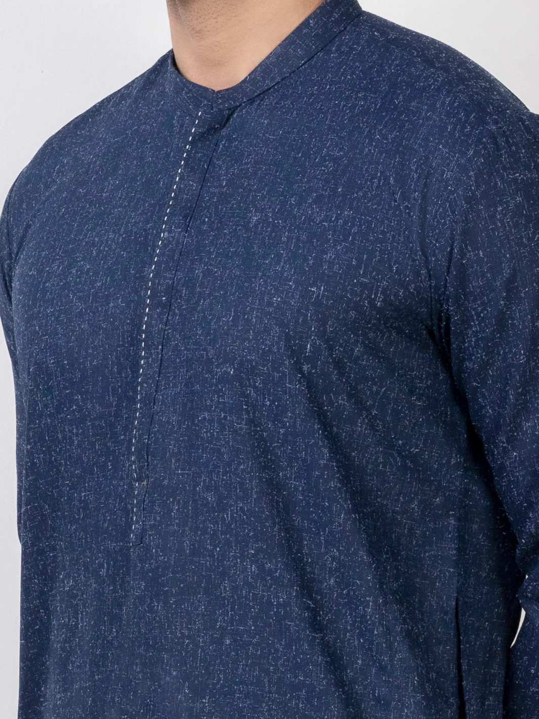 Navy Blue Kurta Trousers - AL-KT-3026 - Image 2