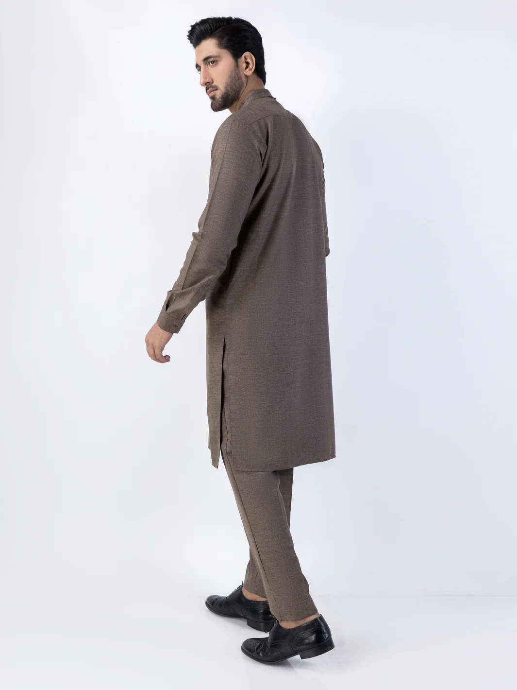 Brown Kurta Trousers - AL-KT-3027 - Image 2