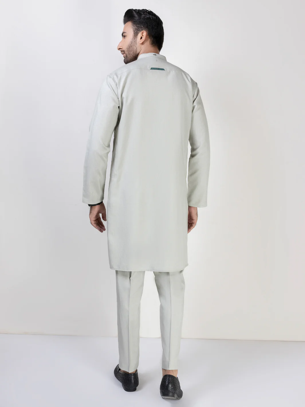 Light Green Kurta Trousers - AL-KT-3031A - Image 3
