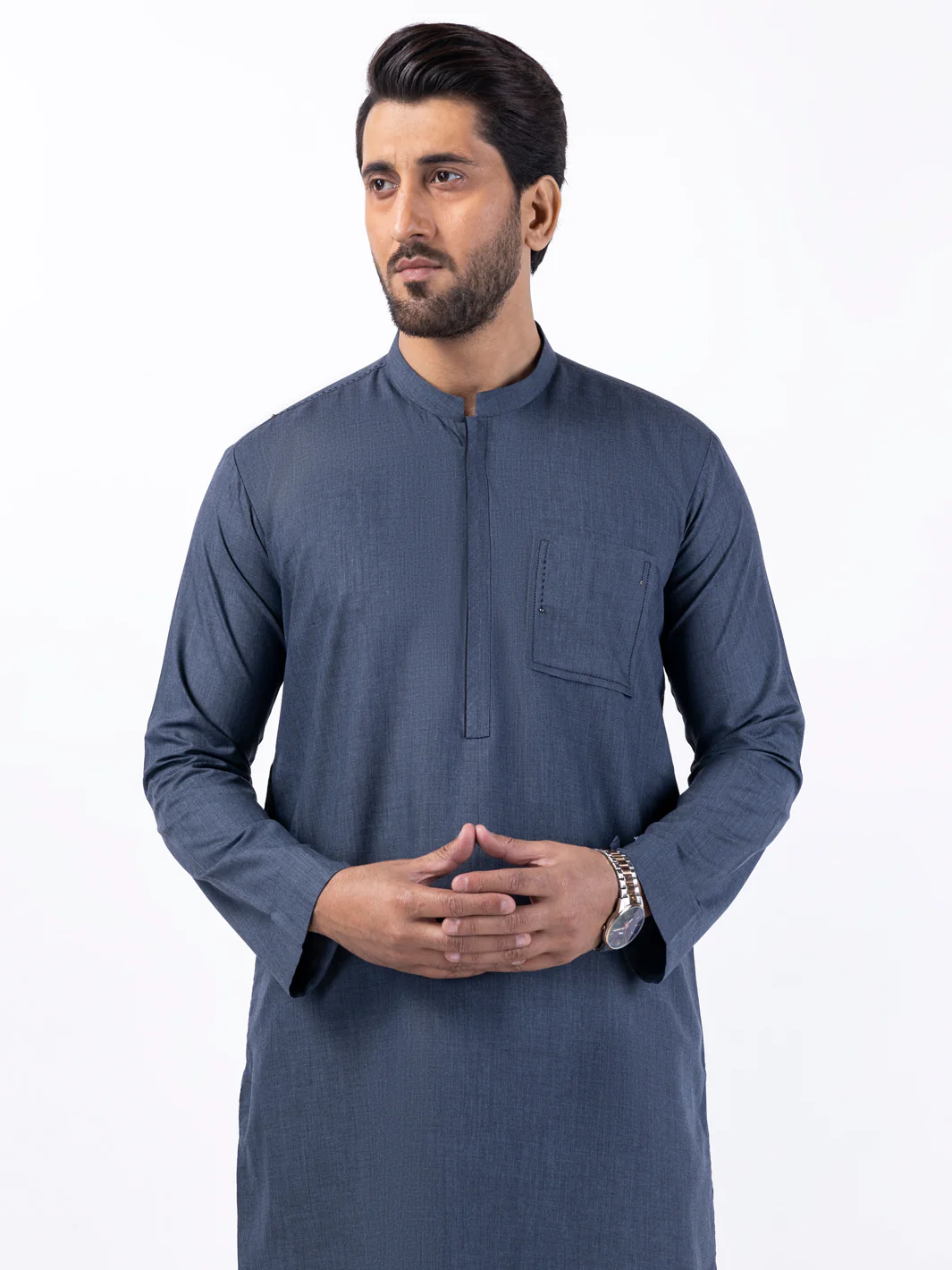 Grey Blended Kurta Trouser - AL-KT-3066 - Image 2