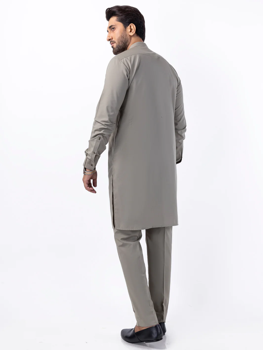 Light Green Blended Kurta Trouser - AL-KT-3074 - Image 3