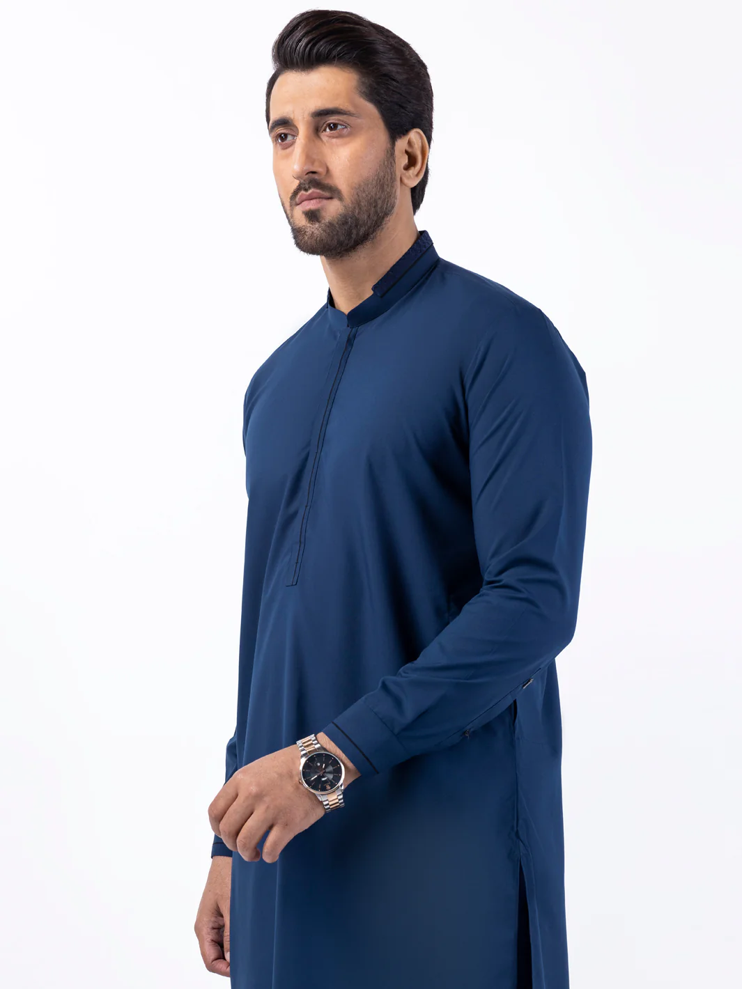 Blue Blended Kurta Trouser - AL-KT-3079 - Image 2