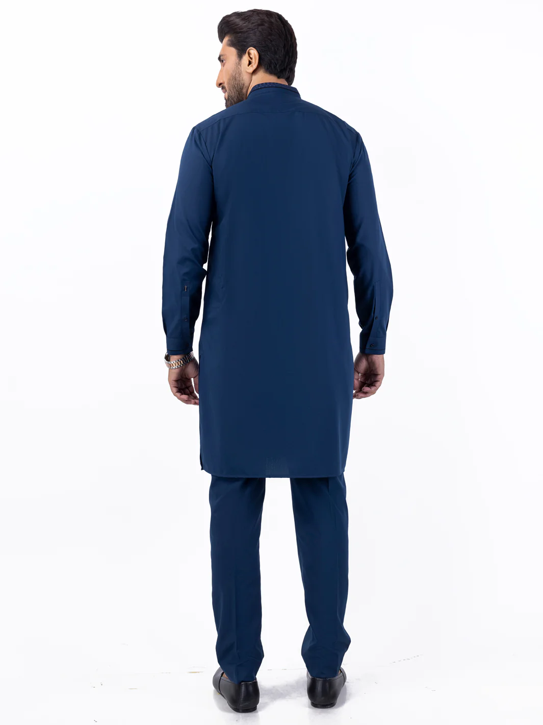 Blue Blended Kurta Trouser - AL-KT-3079 - Image 4