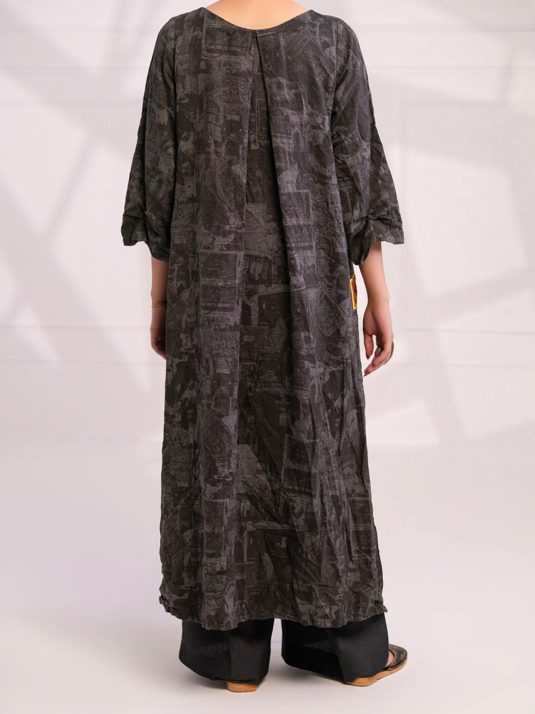 Charcoal Denim Kurti - AL-LK-1078 - Image 2