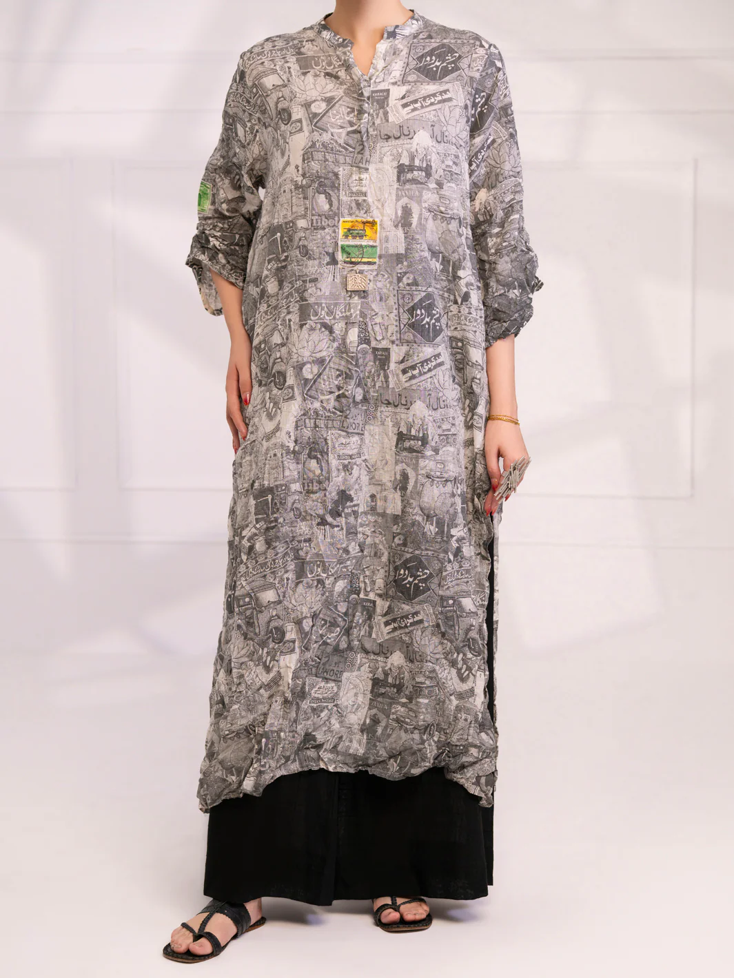 Grey Dobby Kurti - AL-LK-1081