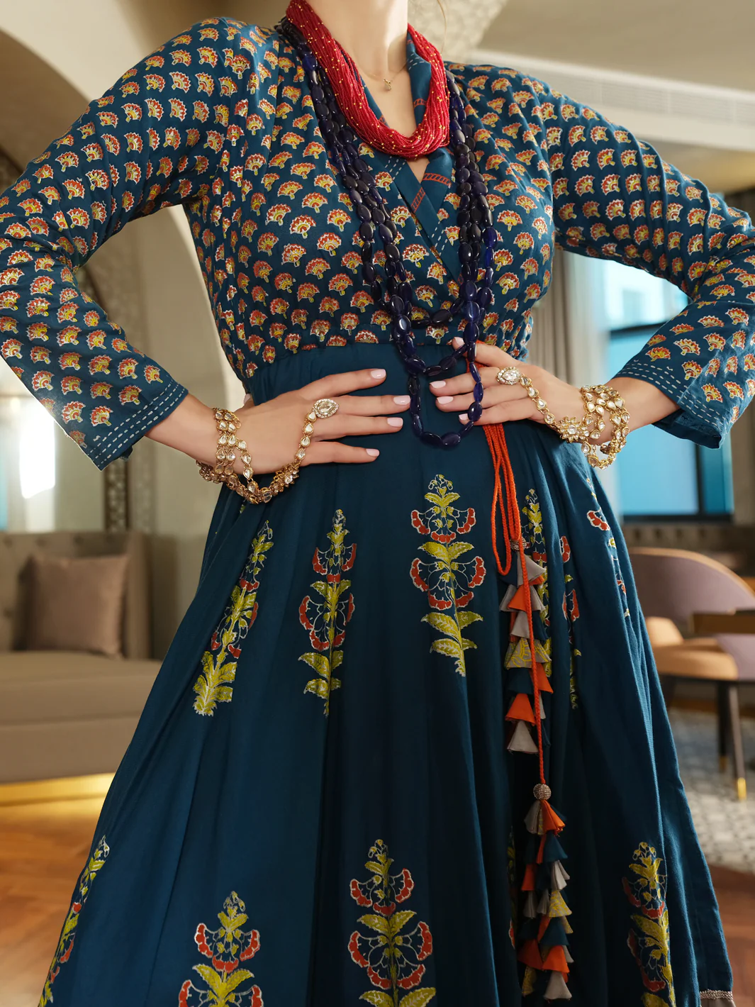 Royal Blue Tunic - AL-LK-716 - Image 3