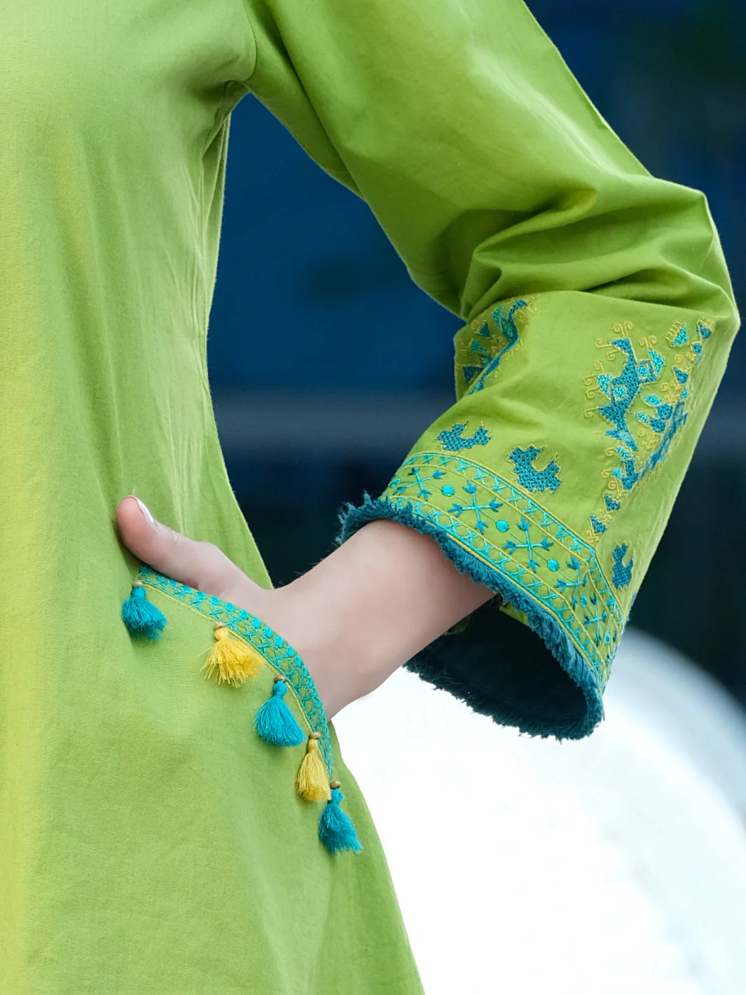 Green Lawn Tunic - AL-LK-746 - Image 2