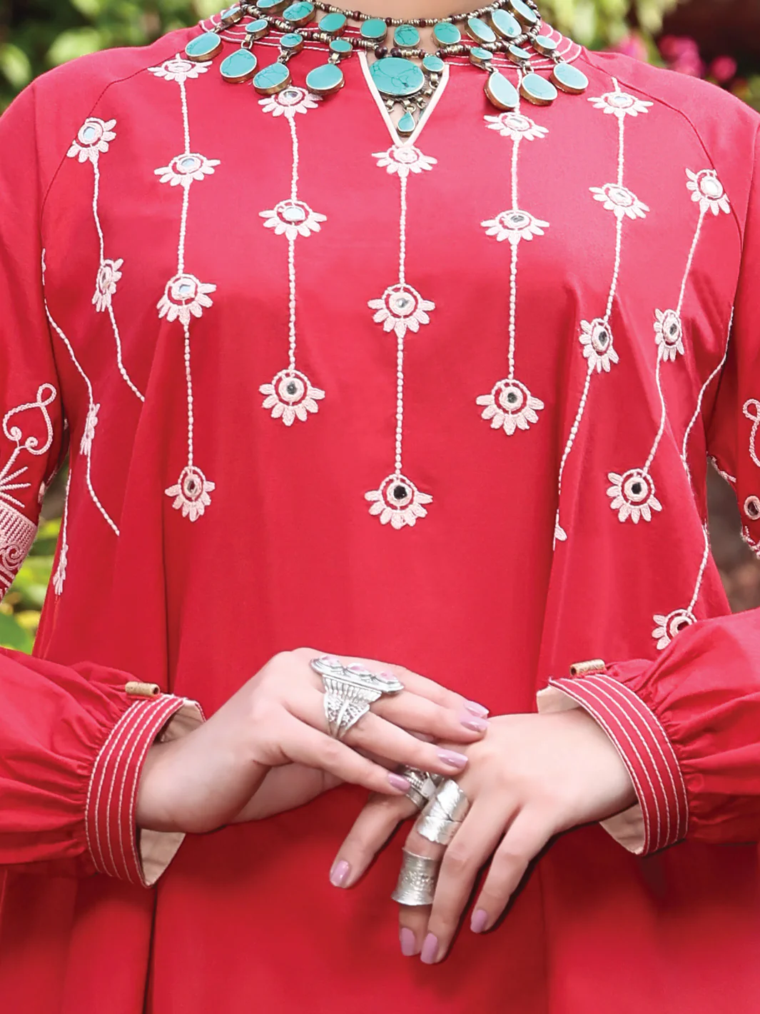Red Lawn Tunic - AL-LK-775 - Image 3