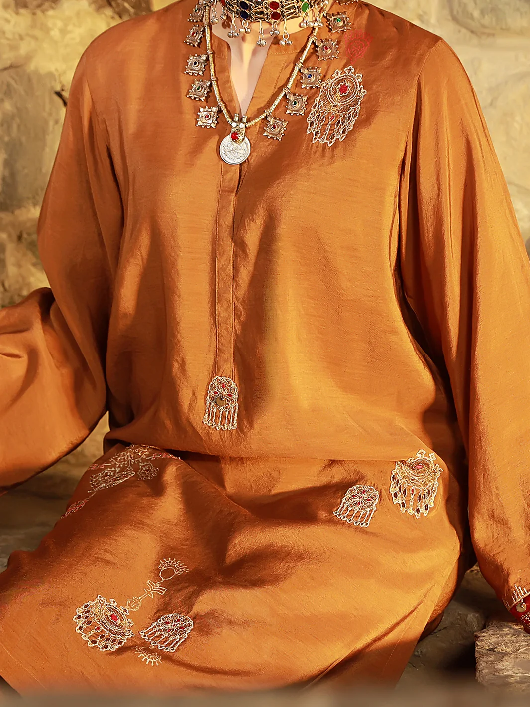 Brown Tunic - AL-LK-833 - Image 3