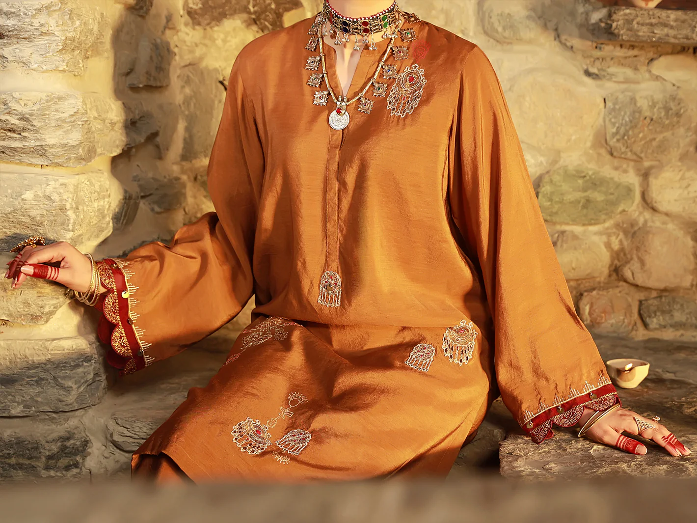 Brown Tunic - AL-LK-833 - Image 4