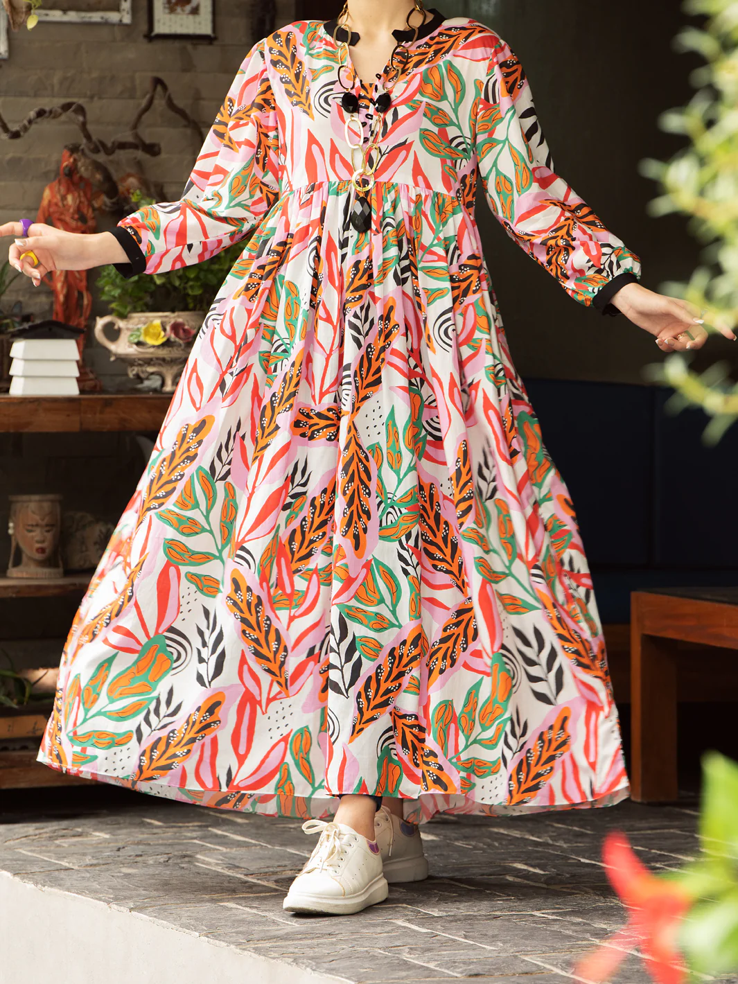 Multicolor Cambric Tunic - AL-LK-842 - Image 5