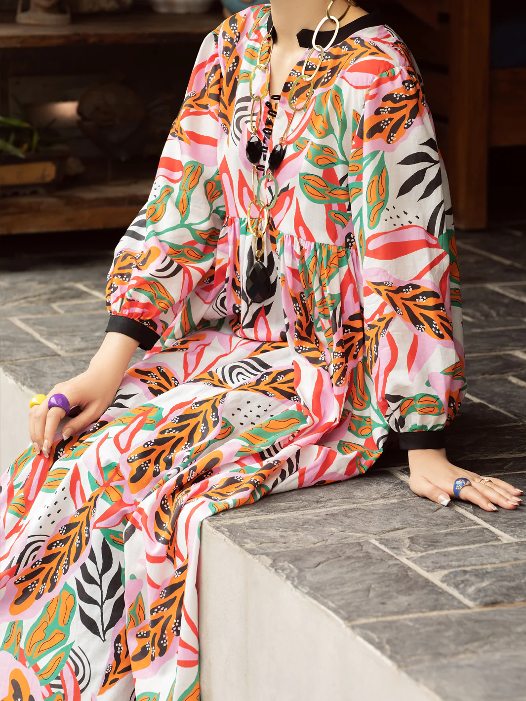 Multicolor Cambric Tunic - AL-LK-842 - Image 6