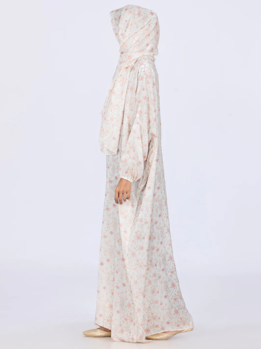 Pink Viscose Salah Robe - AL-LK-859 - Image 2
