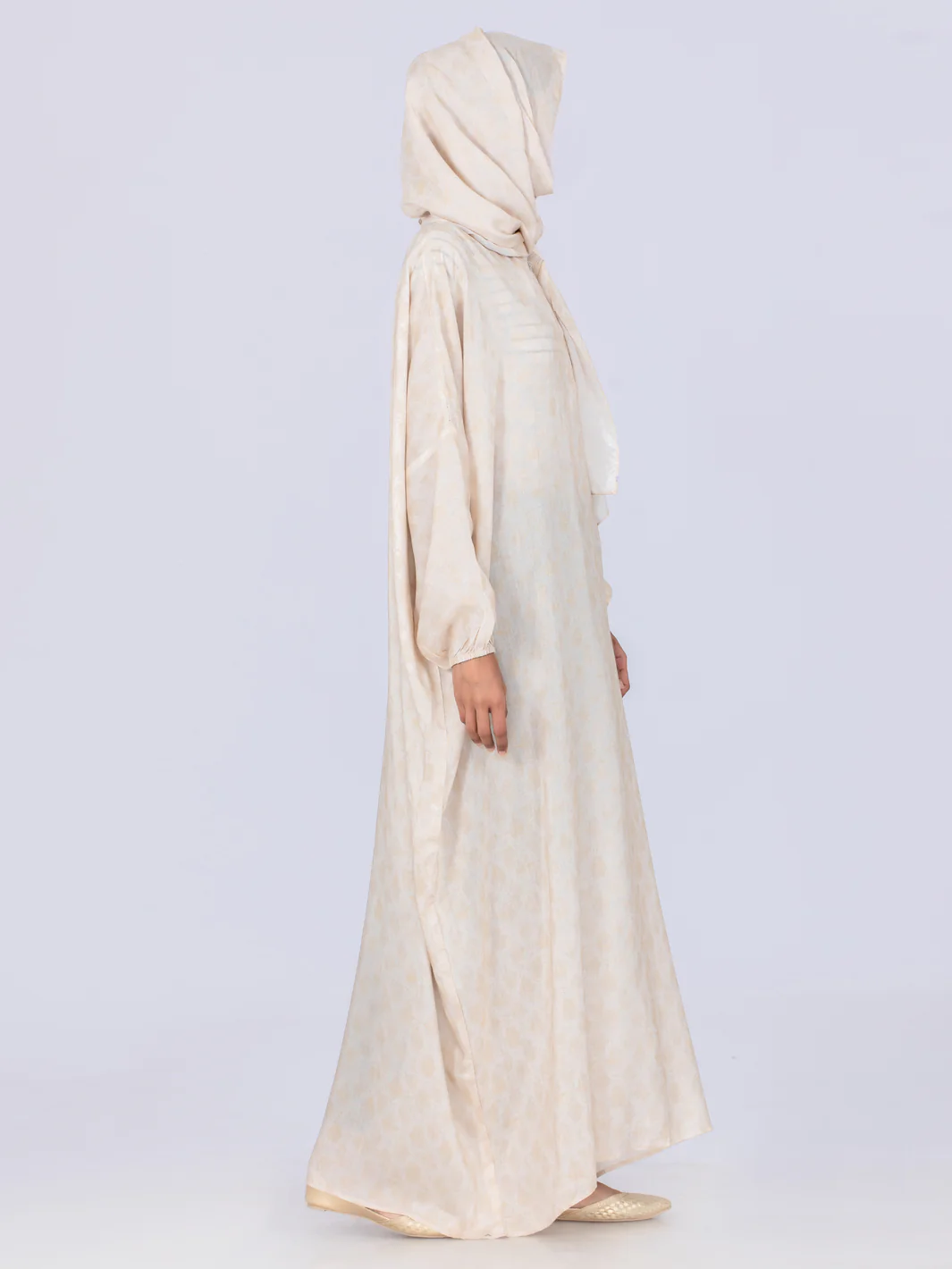 Khaki Viscose Salah Robe - AL-LK-861 - Image 2