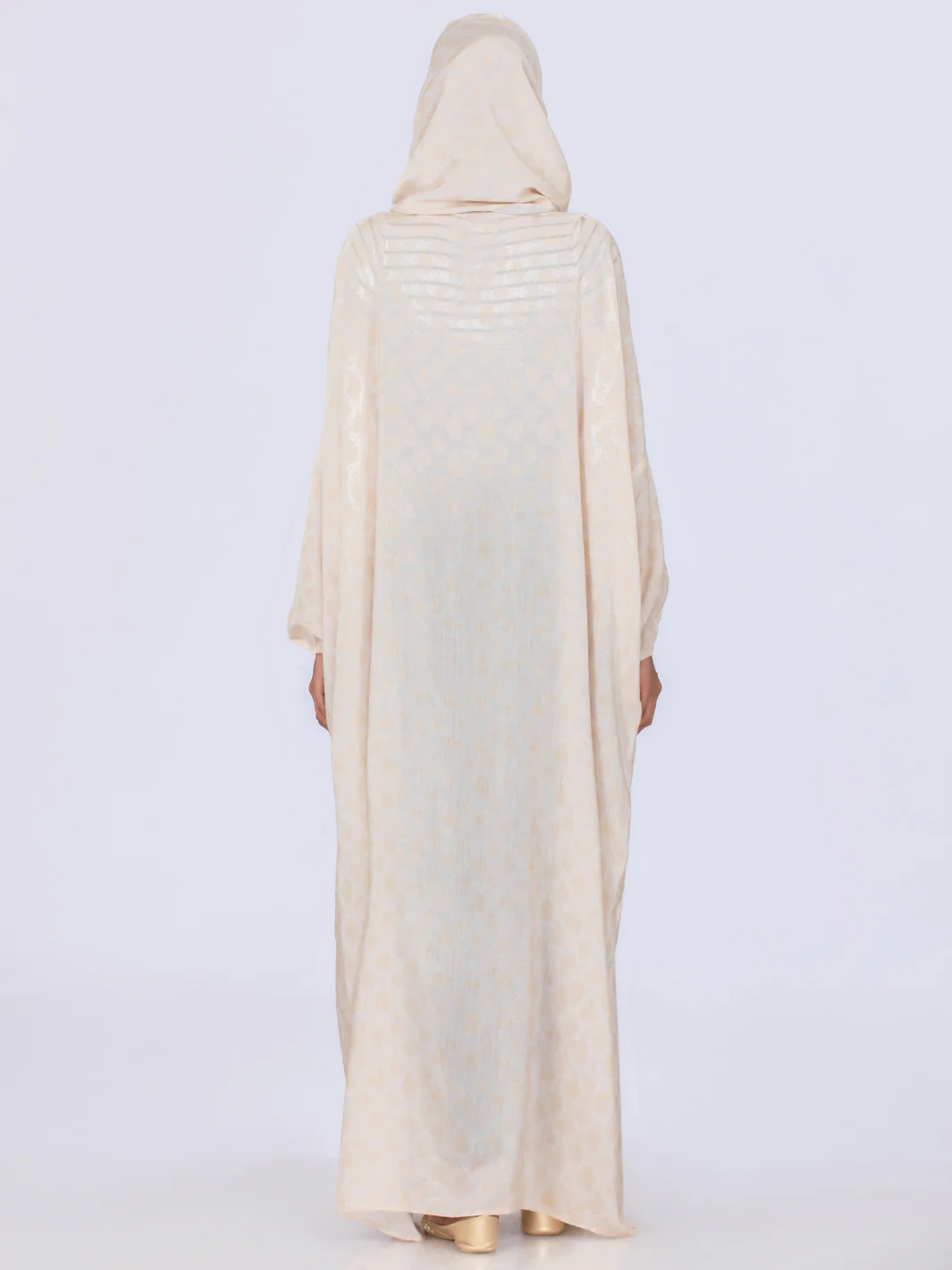 Khaki Viscose Salah Robe - AL-LK-861 - Image 3