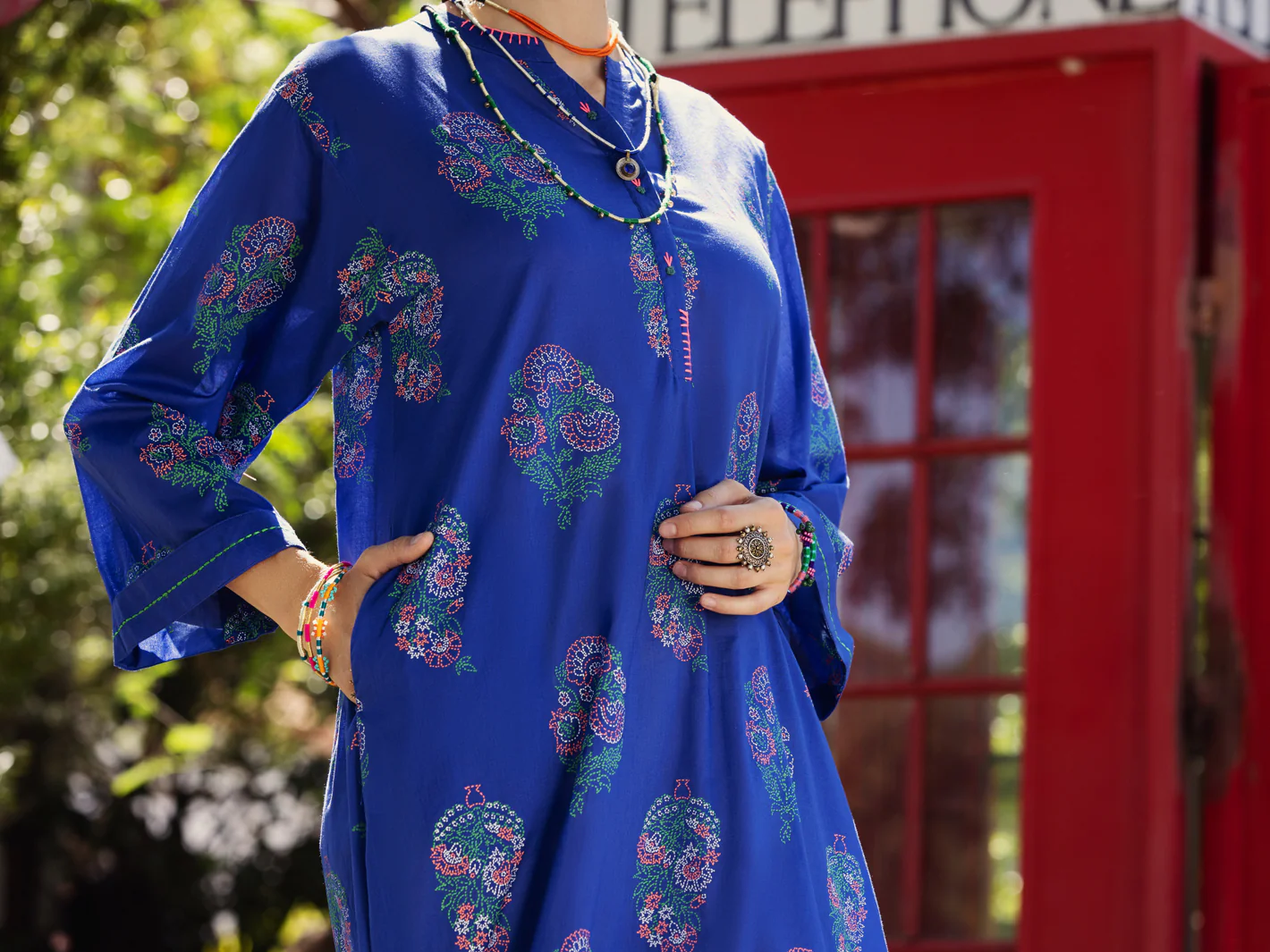 Blue Kurti - AL-LK-866 - Image 3