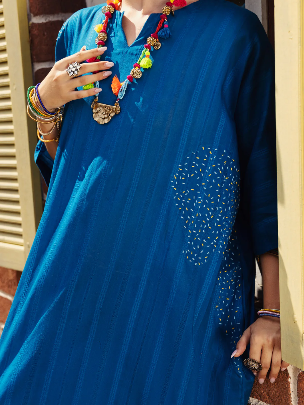 Blue Kurti - AL-LK-875 - Image 3