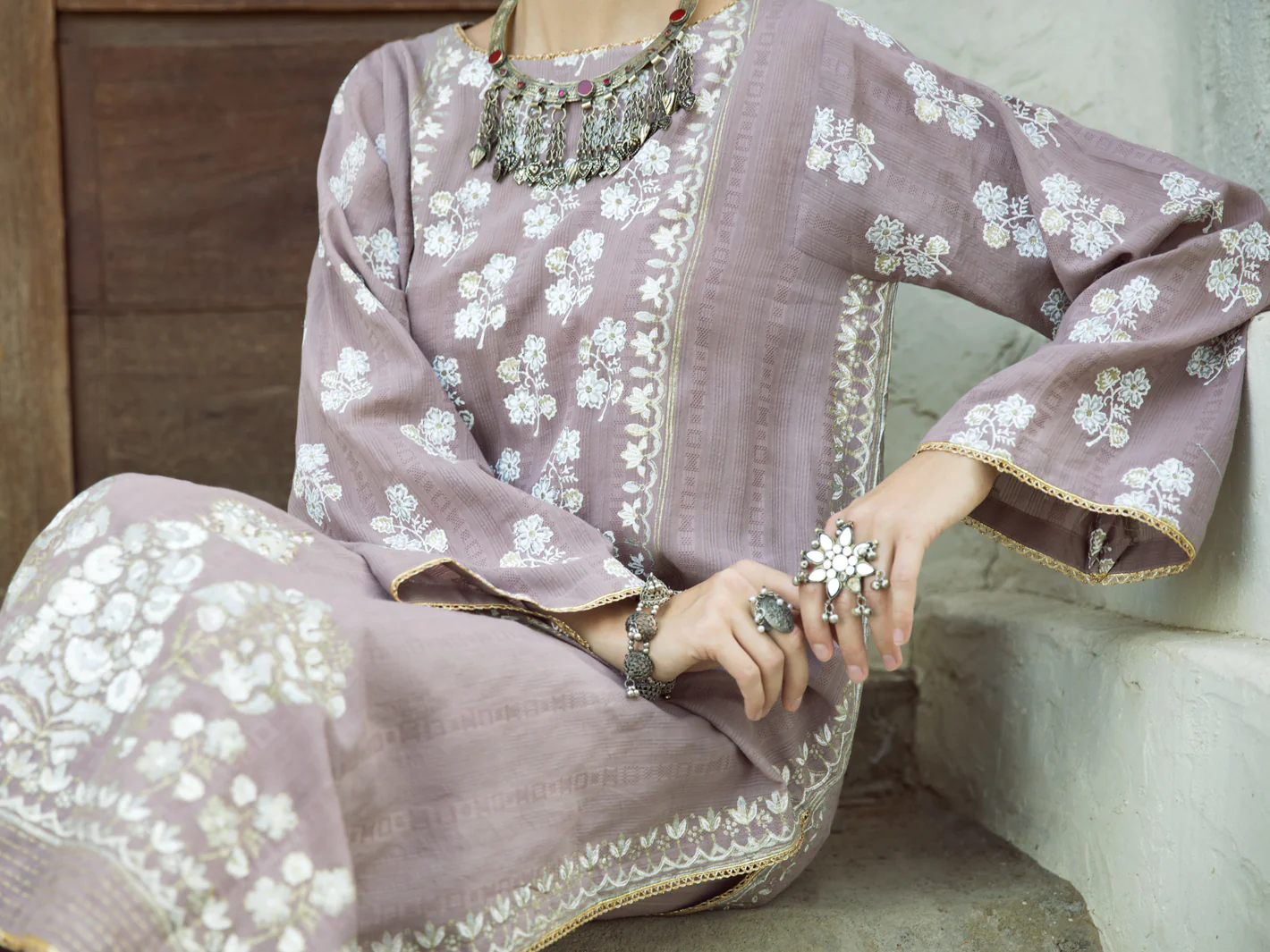 Lilac Kurti - AL-LK-882 - Image 3