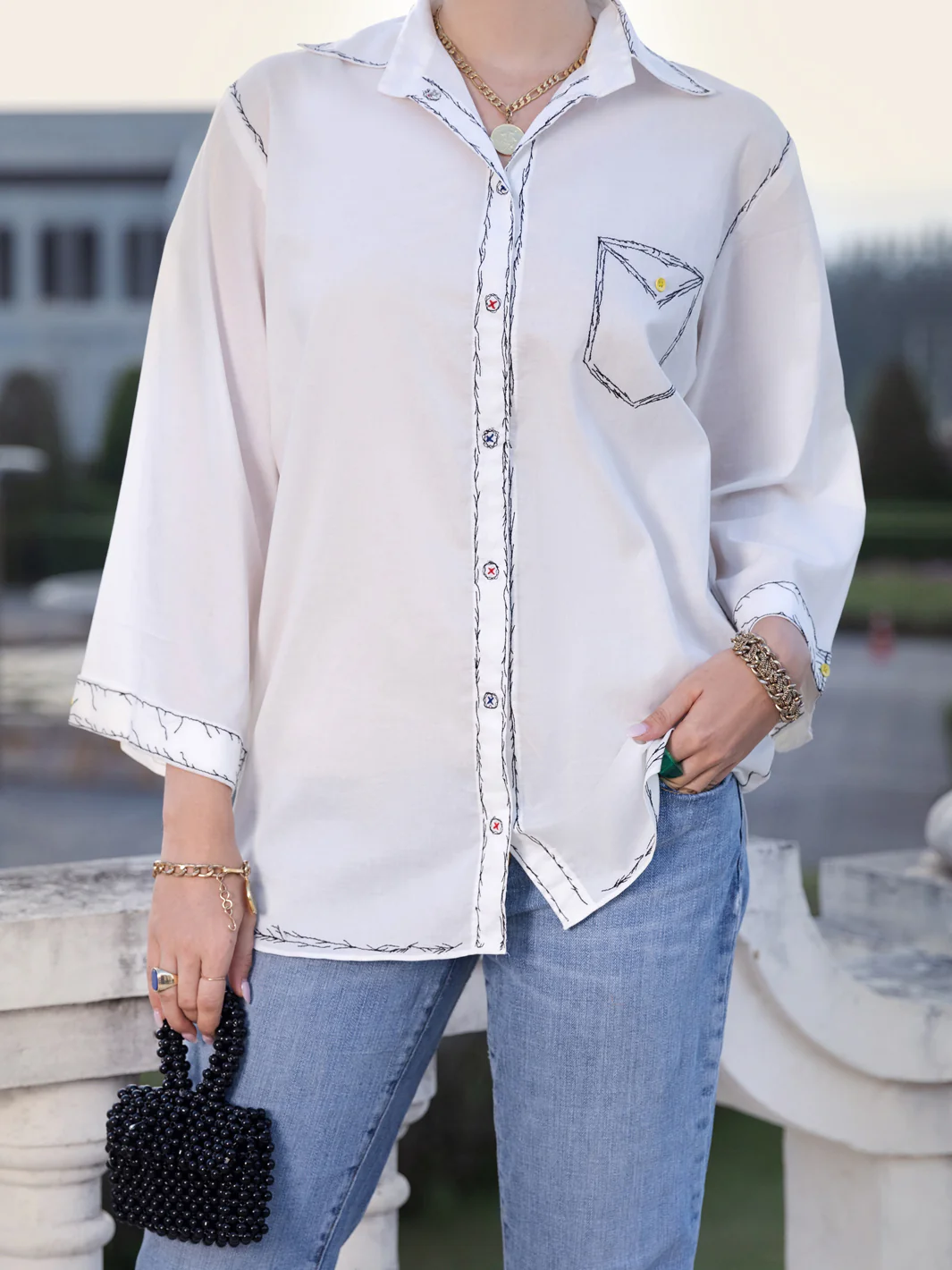 White Kurti - AL-LK-885 - Image 3