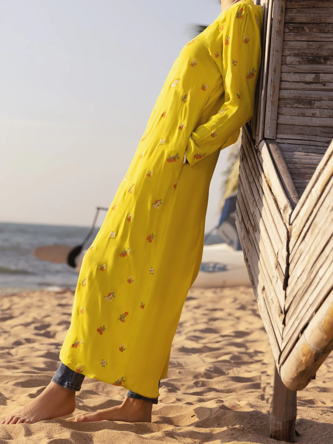 Yellow Kurti - AL-LK-888 - Image 2