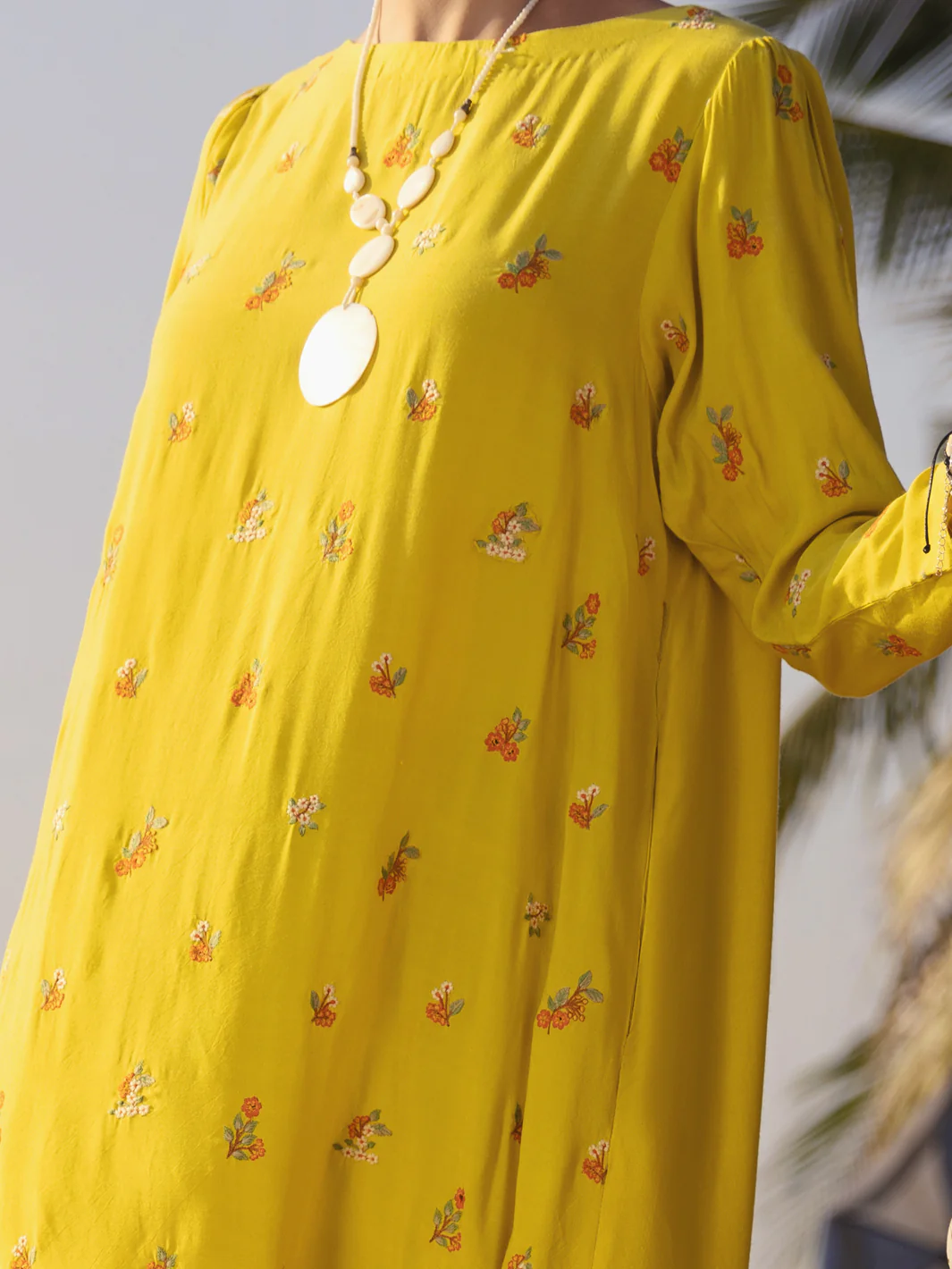 Yellow Kurti - AL-LK-888 - Image 4