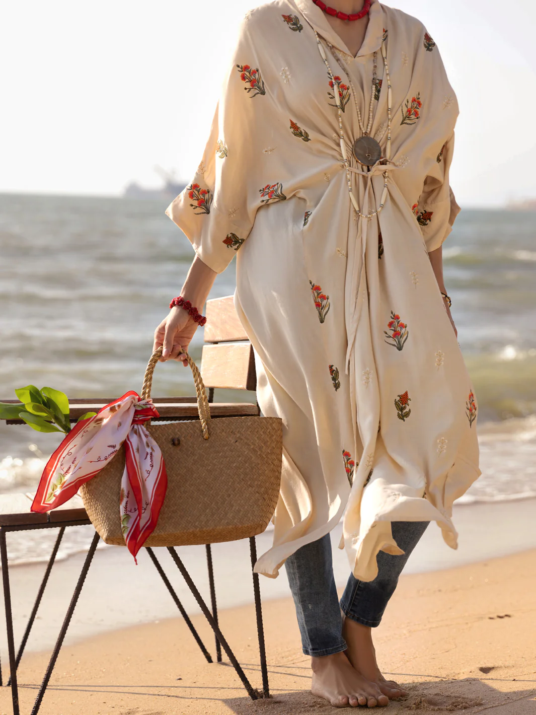Off White Kurti - AL-LK-890