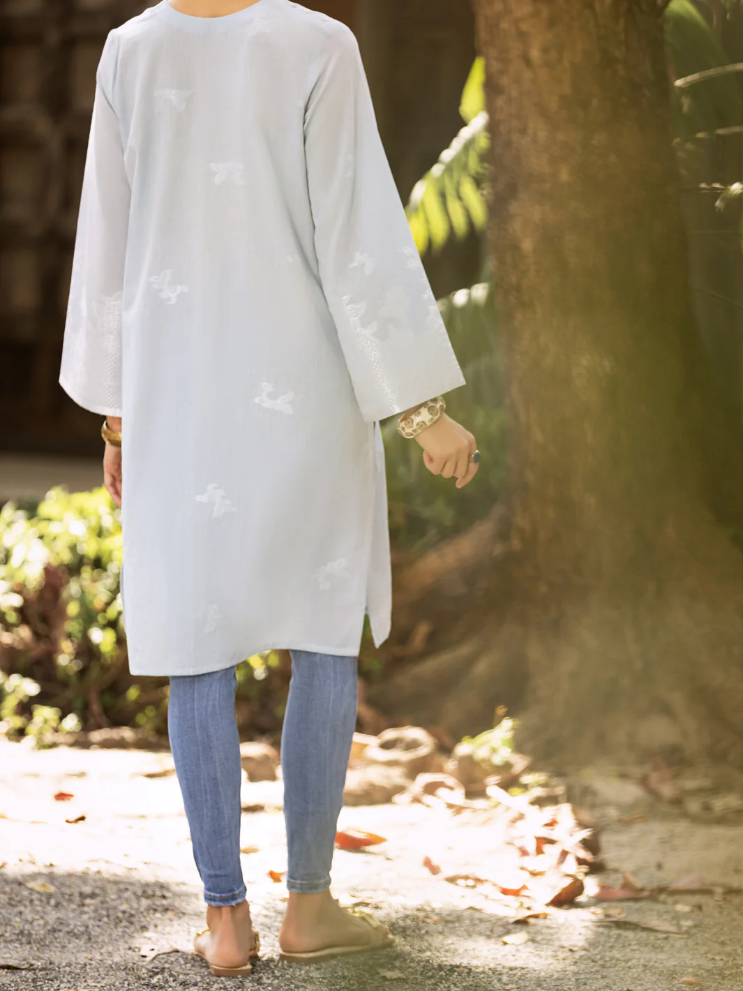 Sky Blue Kurti - AL-LK-893 - Image 2