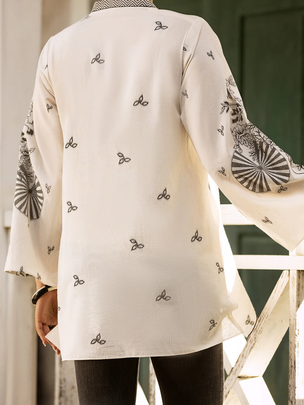 Black & White Kurti - AL-LK-895 - Image 2