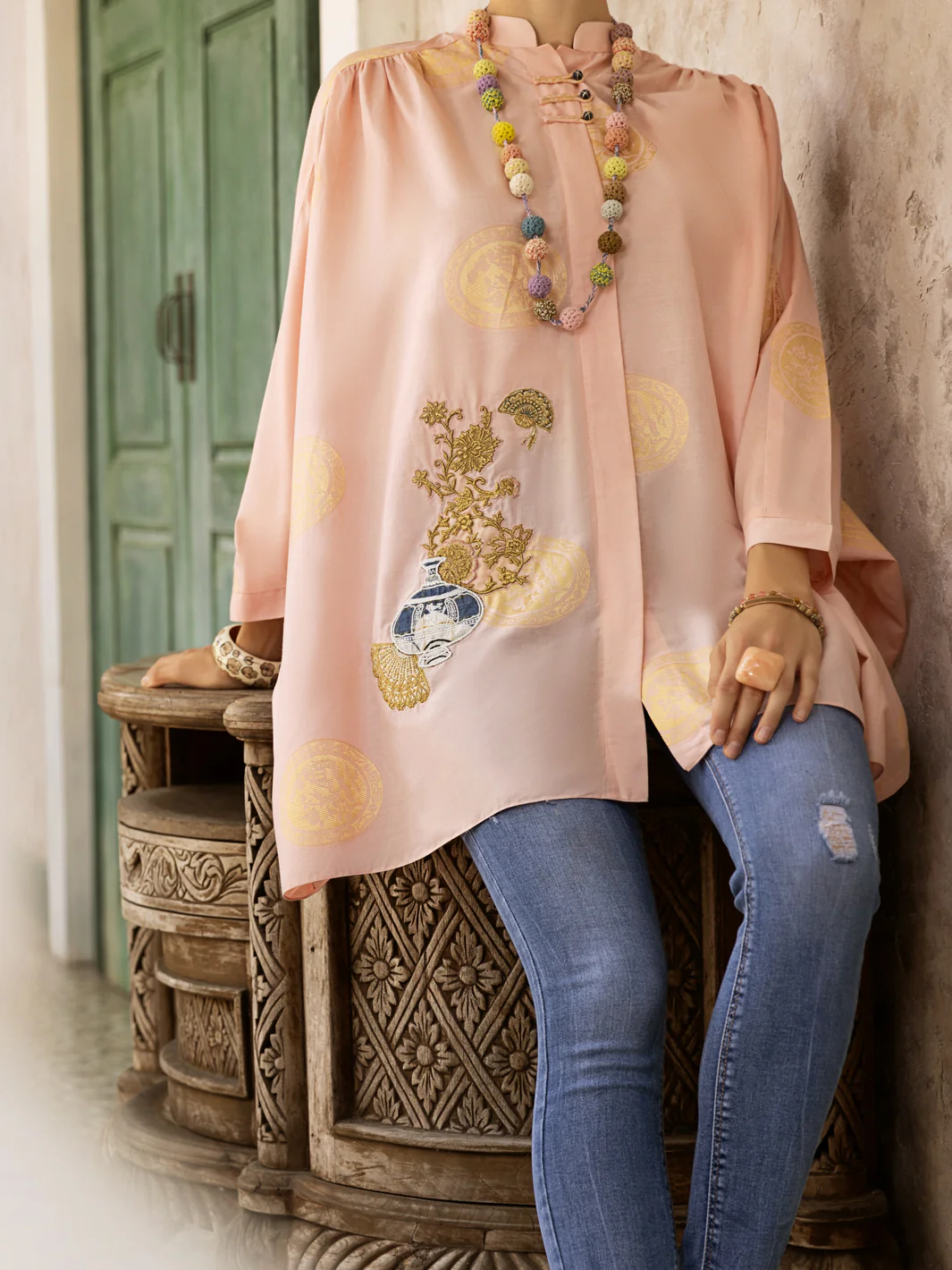 Pink Kurti - AL-LK-897 - Image 3
