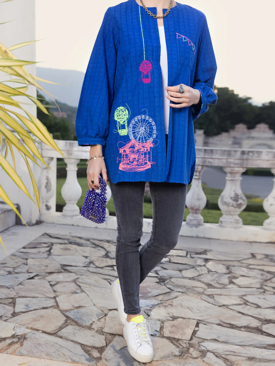 Blue Kurti - AL-LK-900 - Image 2