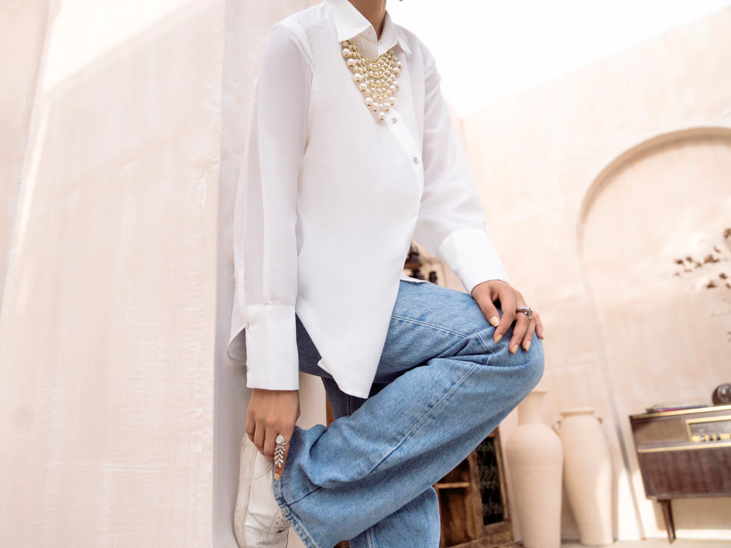 White Kurti - AL-LK-927 - Image 3