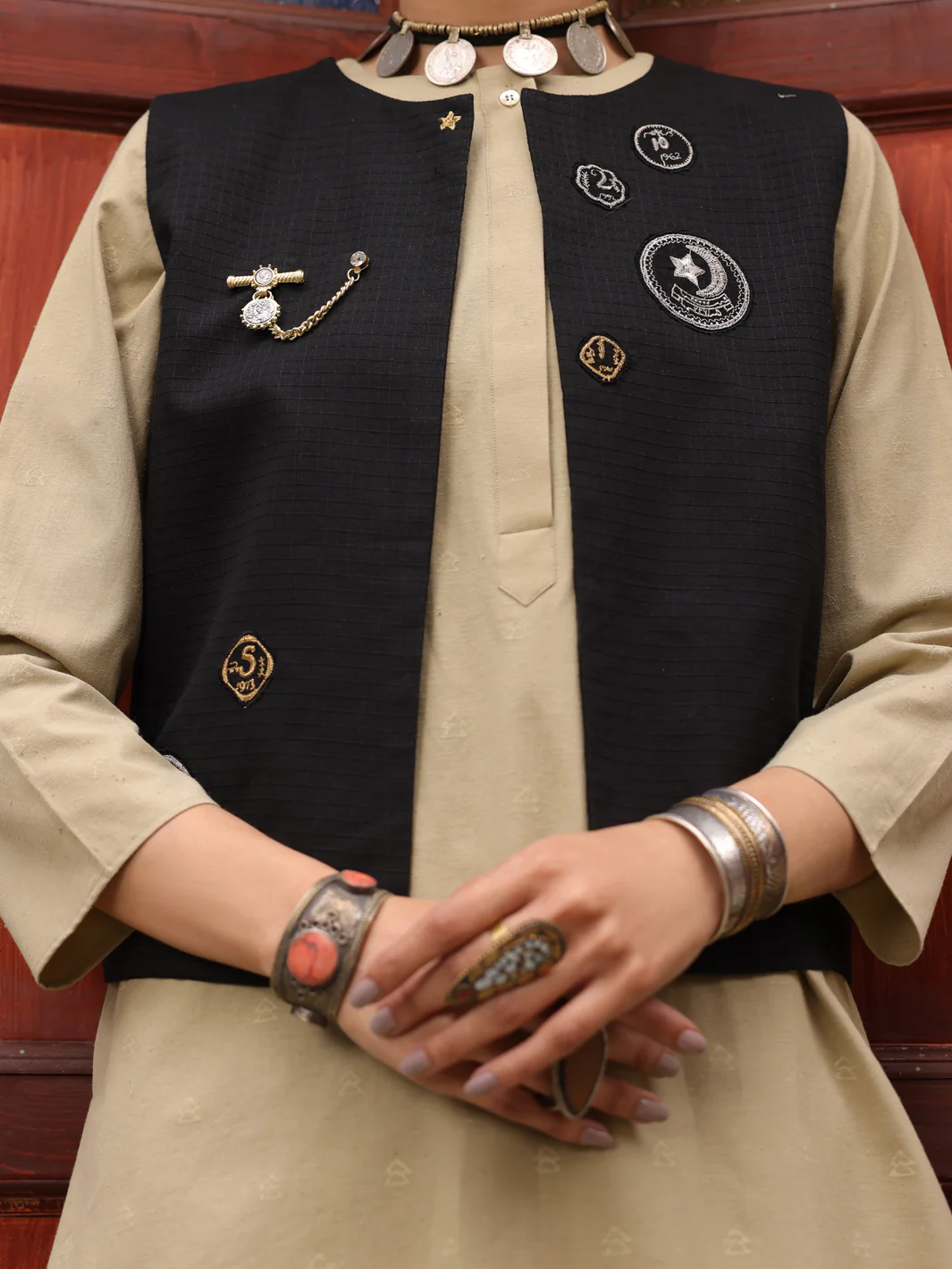 Black Kurti - AL-LK-LCT-916 - Image 3