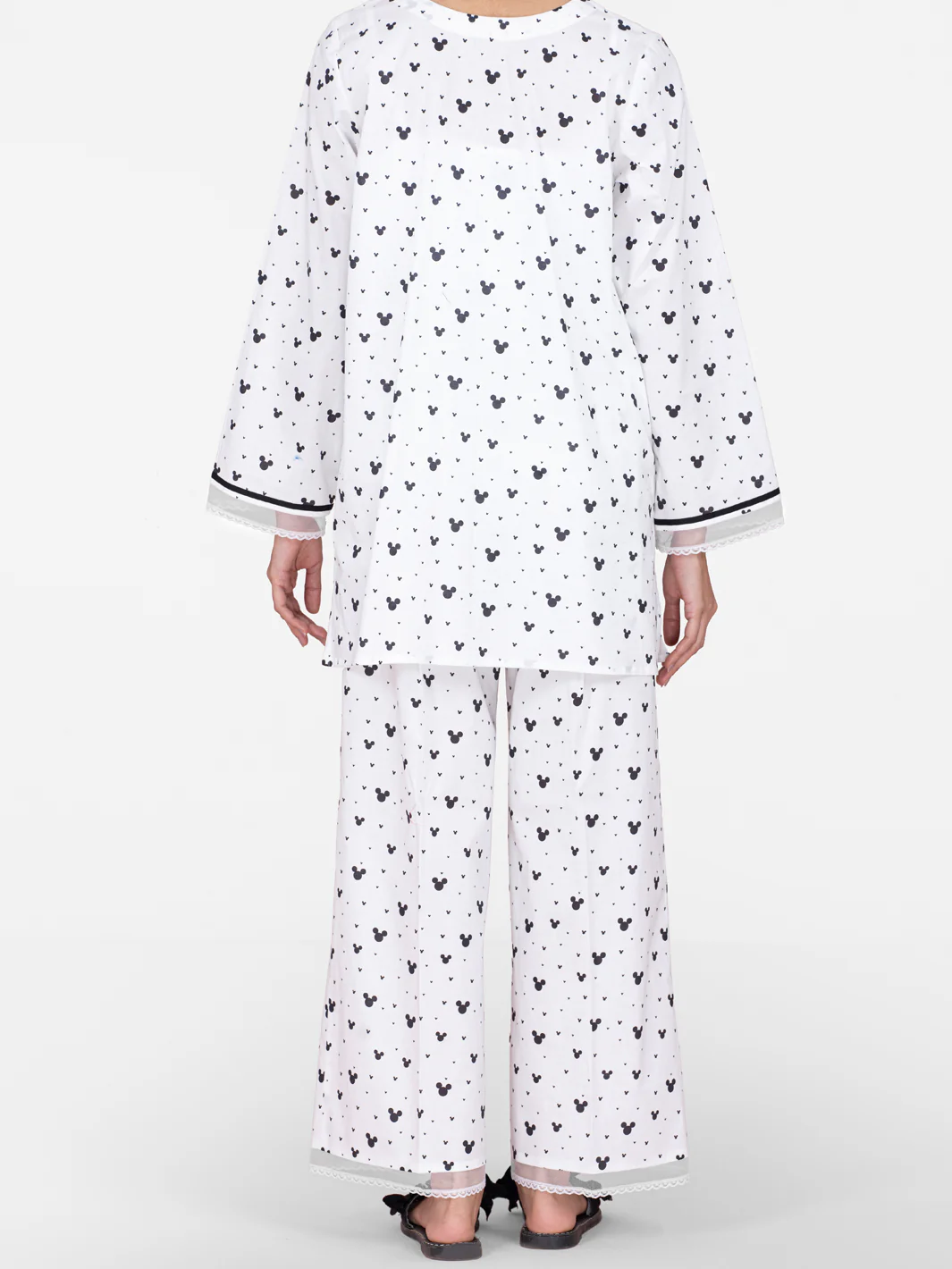 Black & White 2Pc Stitched - AL-LKS-NW-1016 - Image 2