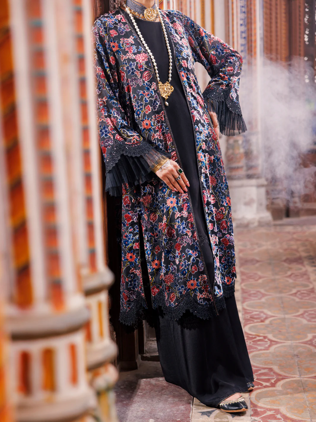Black Burn Out Formal 2Pc Stitched - AL-LS-LKS-537 - Image 2