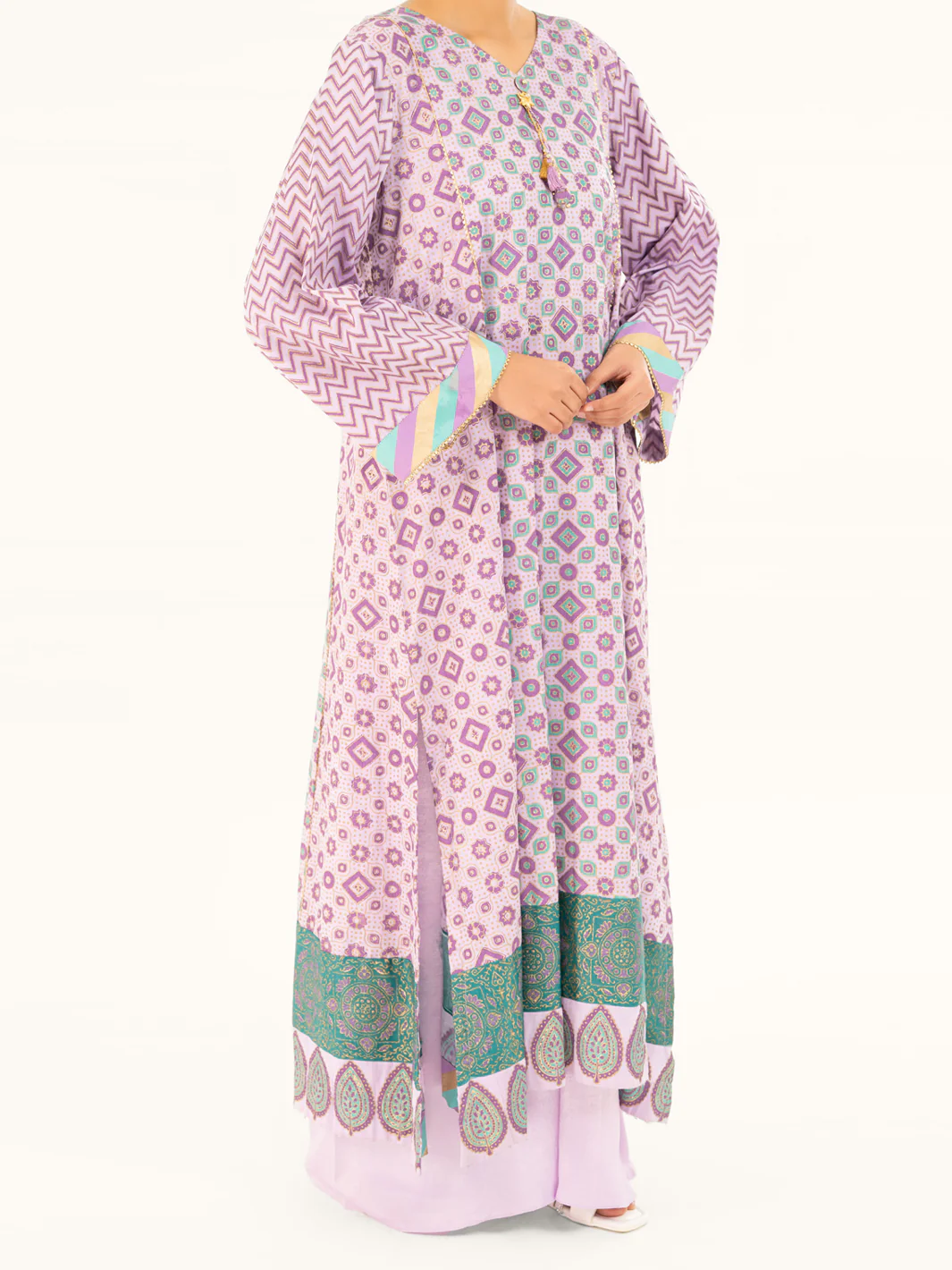 Purple Velvet Formal 2Pc Stitched - AL-LS-LKS-555 - Image 4