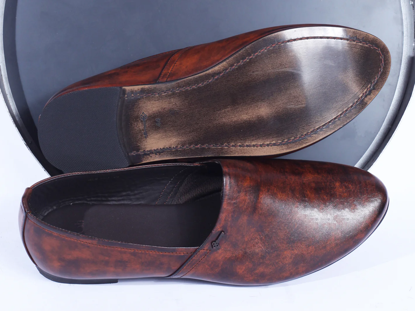 Brown Leather Slip-On - AL-MSHO-001-R1-21 - Image 4