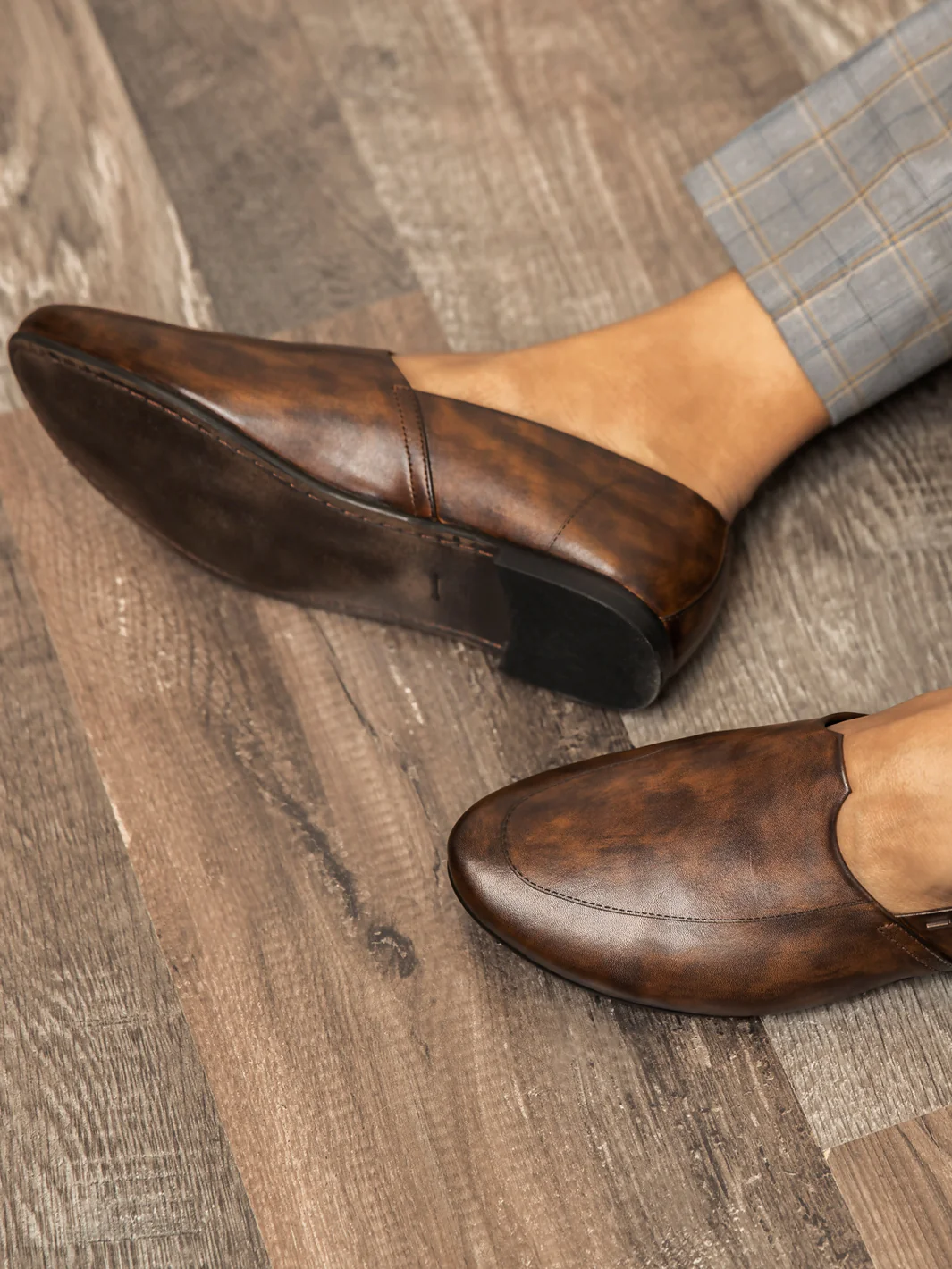 Brown Leather Slip-On - AL-MSHO-003-20 - Image 2