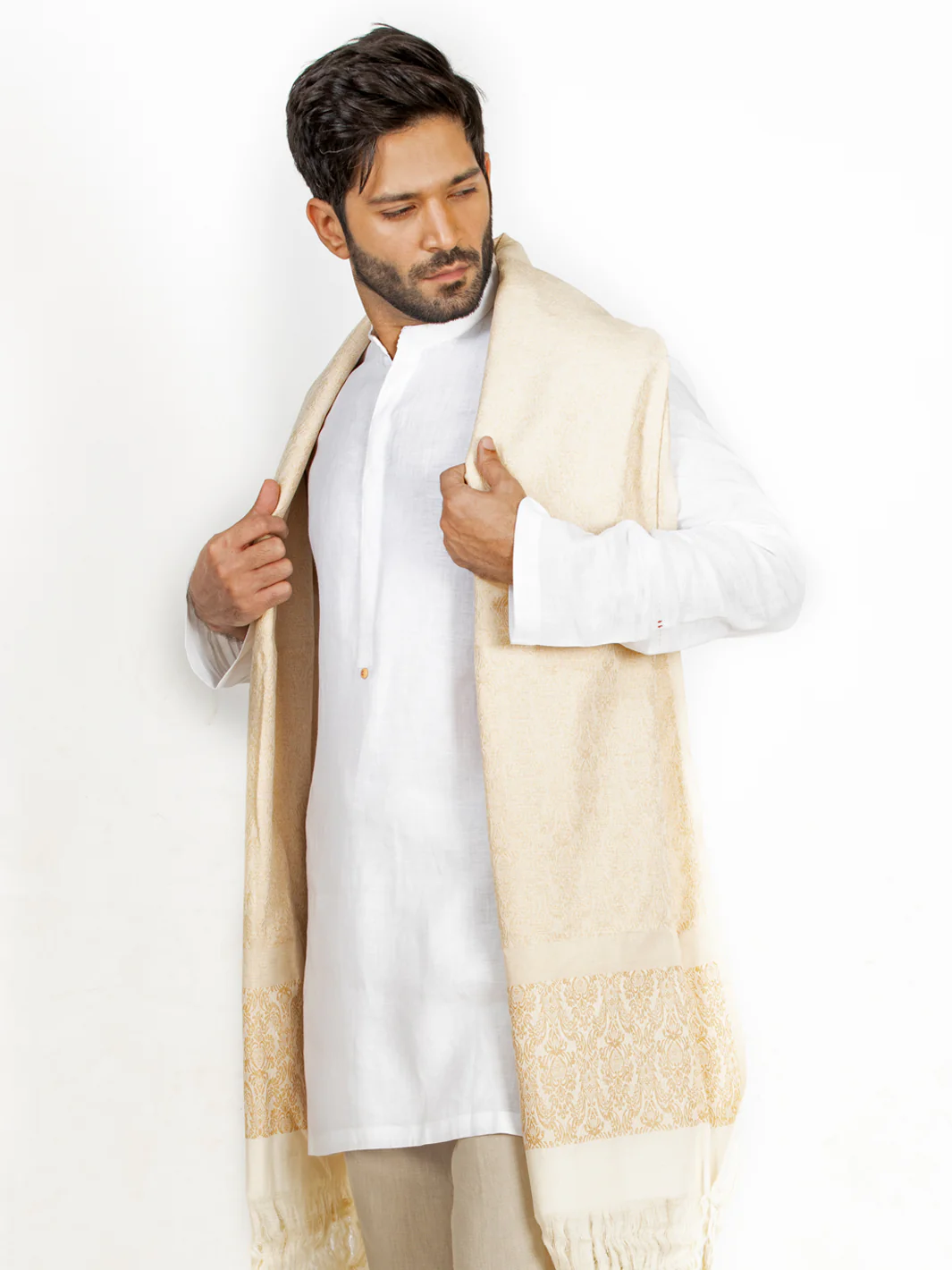 Cream Stole - AL-MST-044 - Image 2