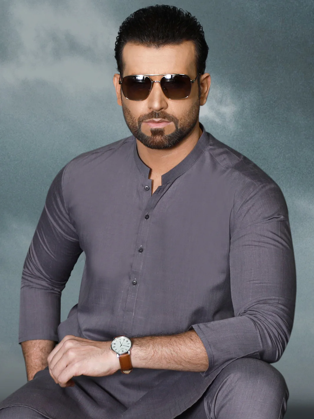 Lavender Blended Men Unstitched Fabric - AL-Nizam-22 - Image 2