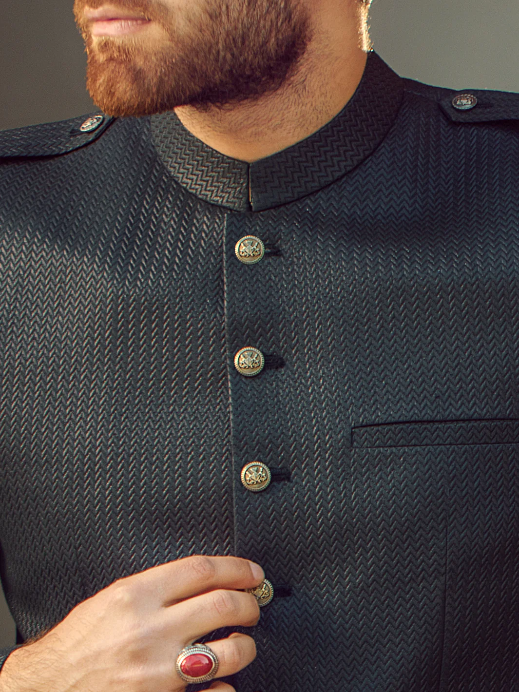 Black Prince Coat - AL-PCS-009 - Image 5