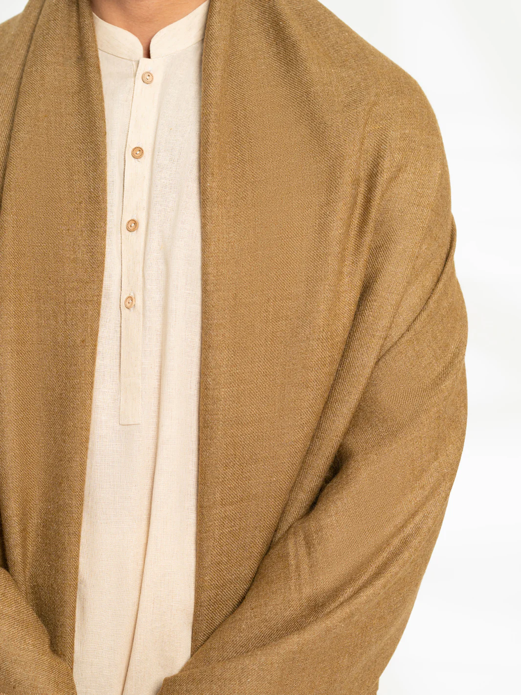 Brown Casual Shawl - AL-SH-035 - Image 4