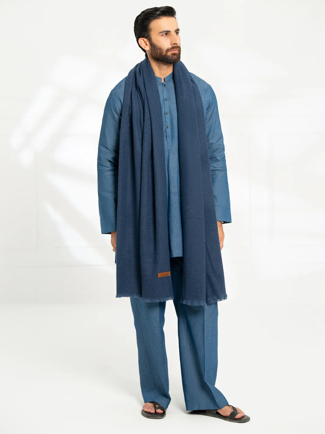 Royal Blue Casual Shawl - AL-SH-042
