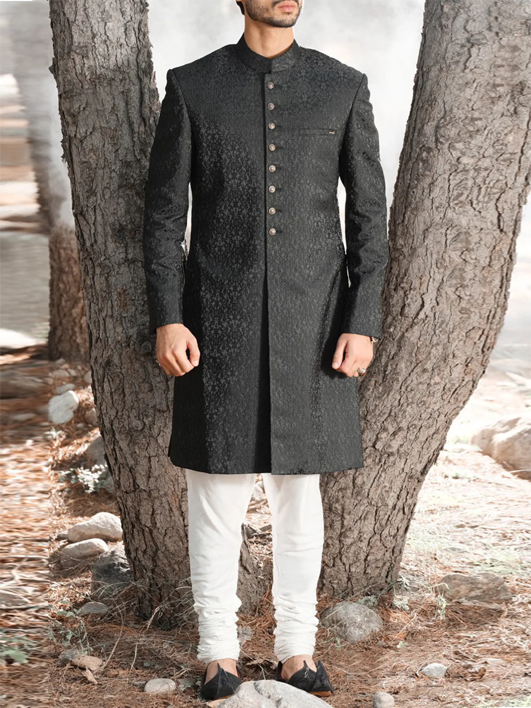 Black Sherwani - AL-SW-103