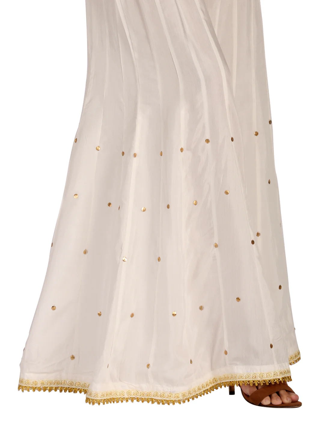 White Viscose Trouser - AL-T-412