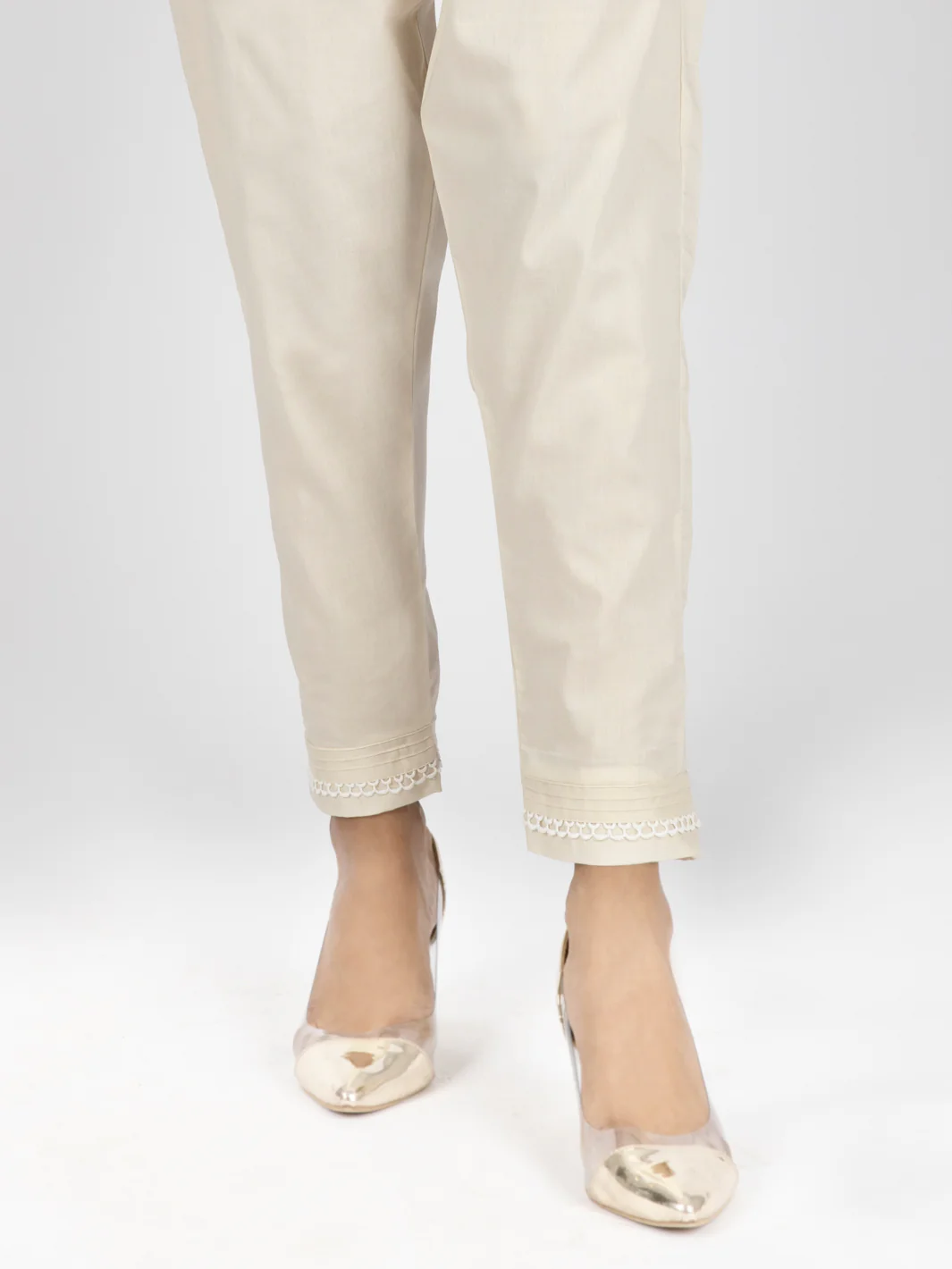 White Women Trouser - AL-T-488 - Image 2
