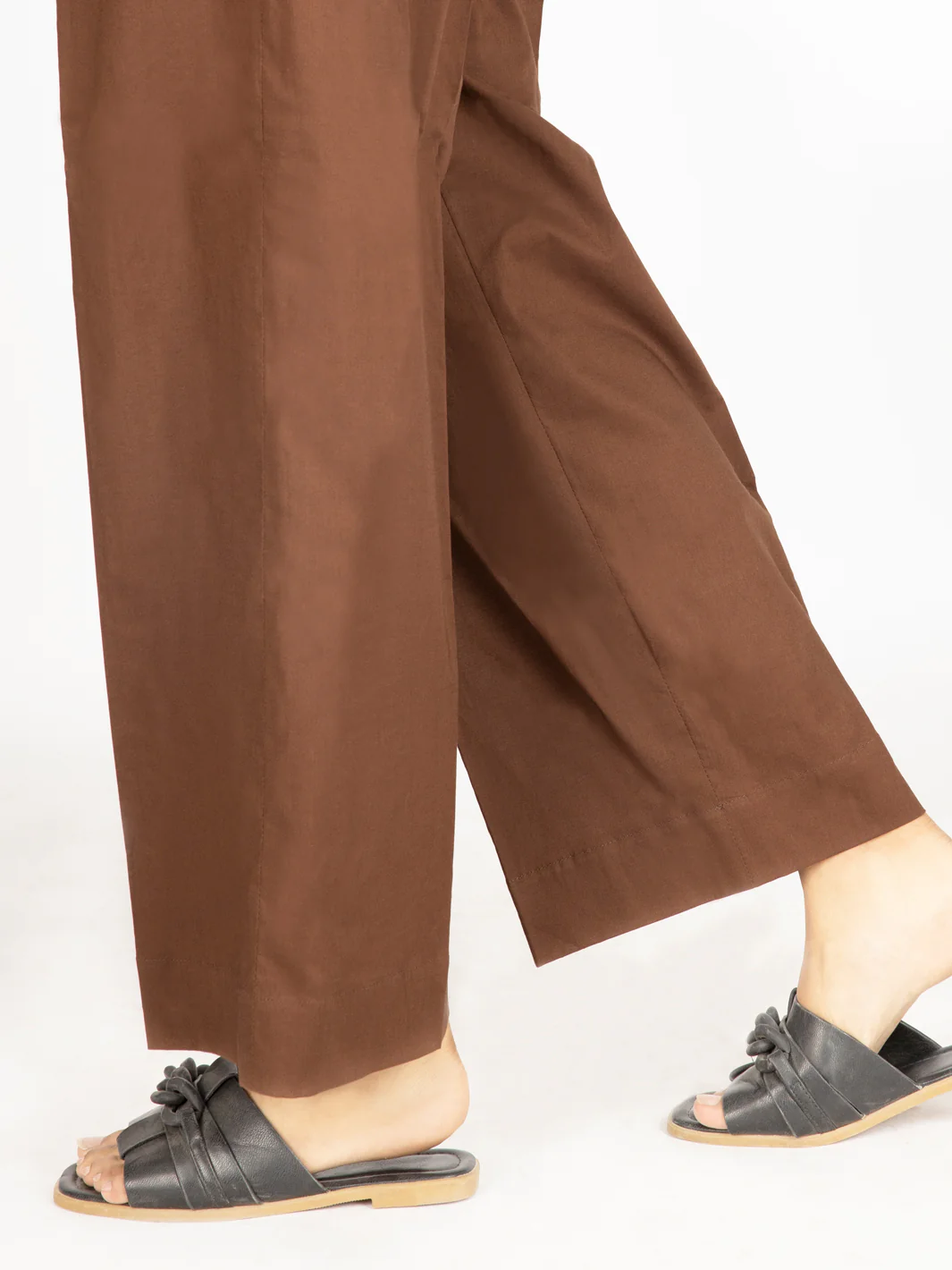 Brown Lawn Trousers - AL-T-538 - Image 2