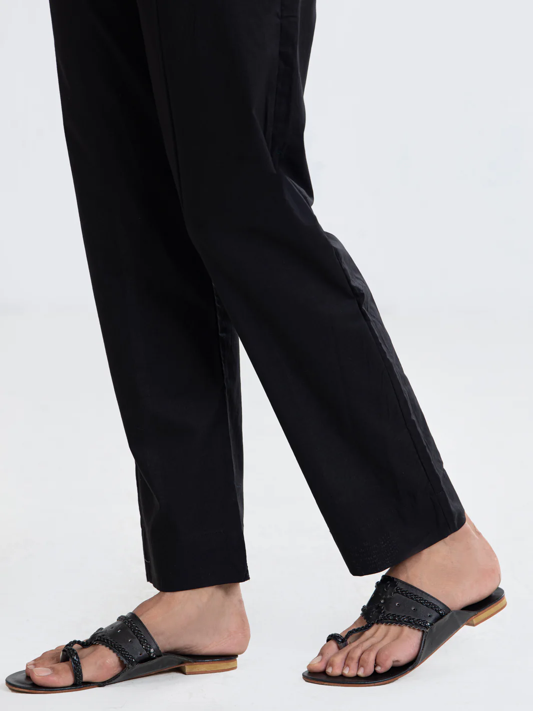 Black Cambric Trousers - AL-T-645 - Image 2