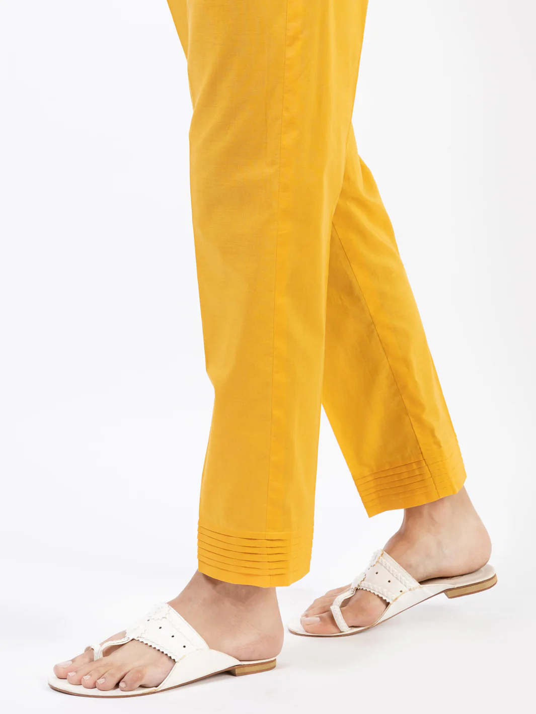 Yellow Lawn Trousers - AL-T-676 - Image 2